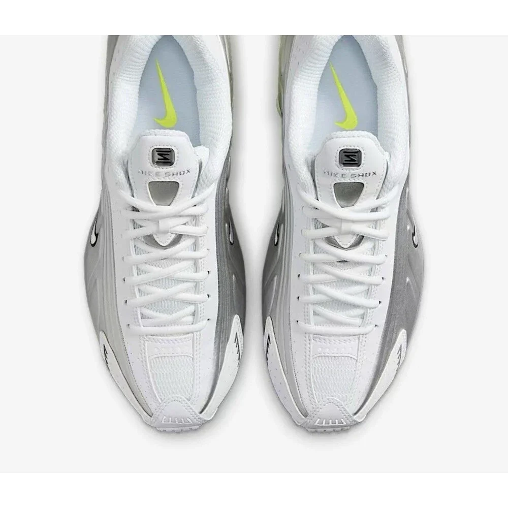 Nike Shox R4 White Metallic Silver Size 7.5 No Box Brand New